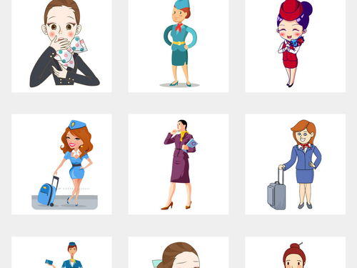 免費(fèi)商用動(dòng)漫卡通空姐飛機(jī)票促銷(xiāo)海報(bào)模板素材與人物形象大全下載